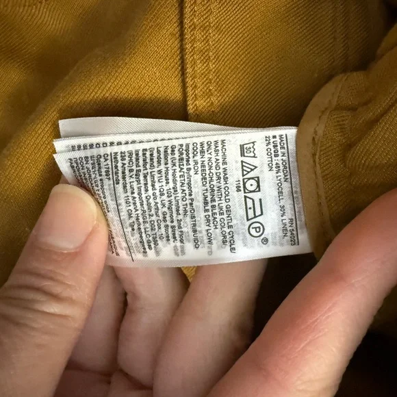 Banana Republic Cargo Pants Women size 6 Mustard Yellow High Waist Pants - Picture 10 of 10